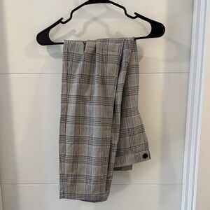 Zara Men's Gray Checkered Dress Pants